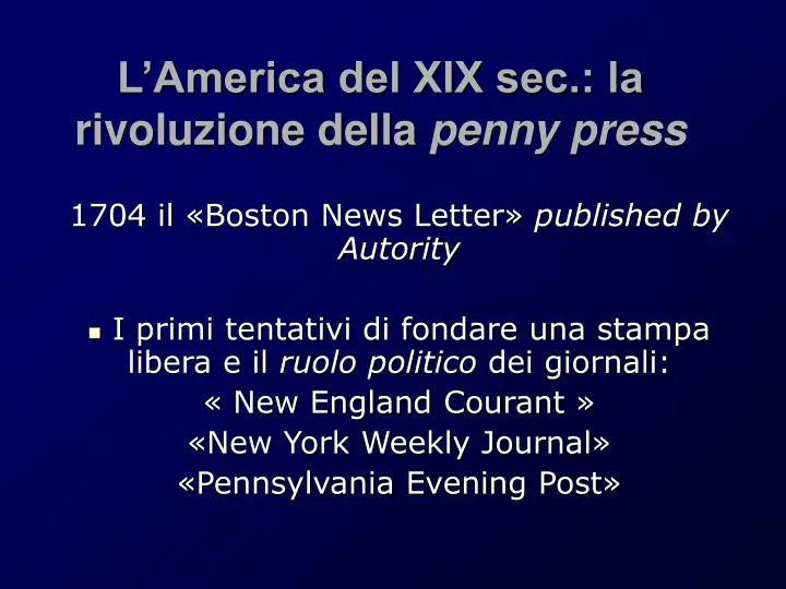 l america del xix sec la rivoluzione della penny press