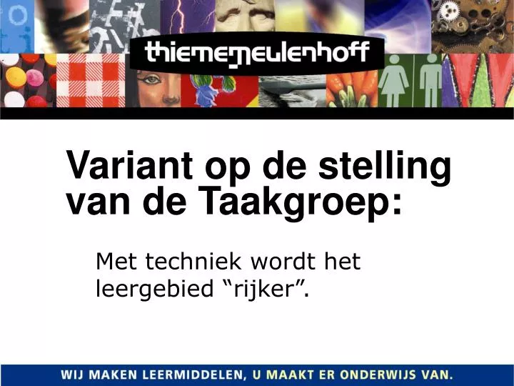 variant op de stelling van de taakgroep