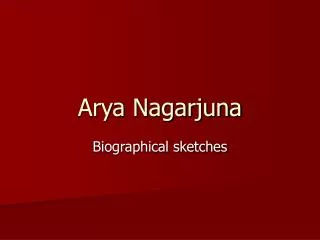 Arya Nagarjuna