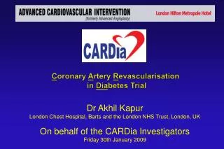 Dr Akhil Kapur London Chest Hospital, Barts and the London NHS Trust, London, UK