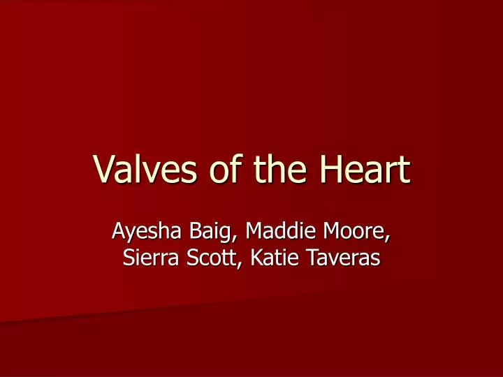 valves of the heart