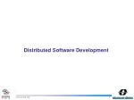 Distributed Software Development - slide 1