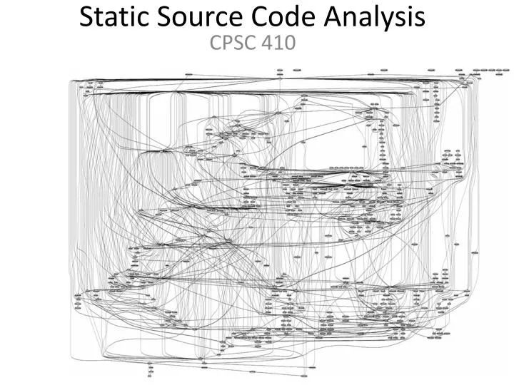static source code analysis