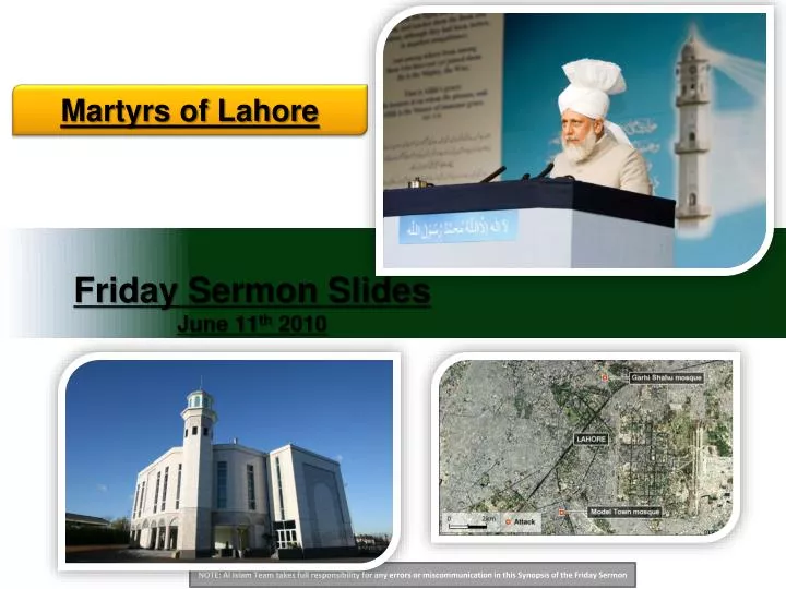 friday sermon slides june 11 th 2010
