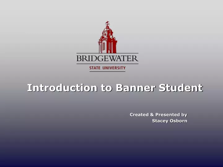 introduction to banner student