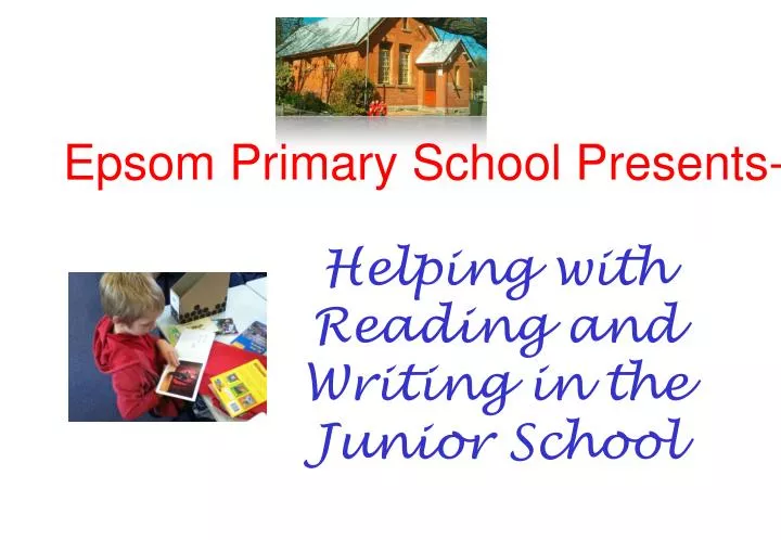 helping with reading and writing in the junior school