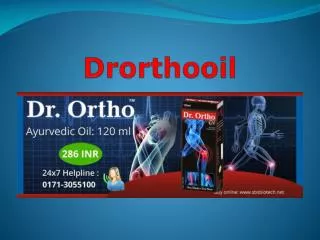DR. ORTHO AYURVEDIC OIL