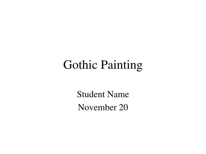 gothic painting