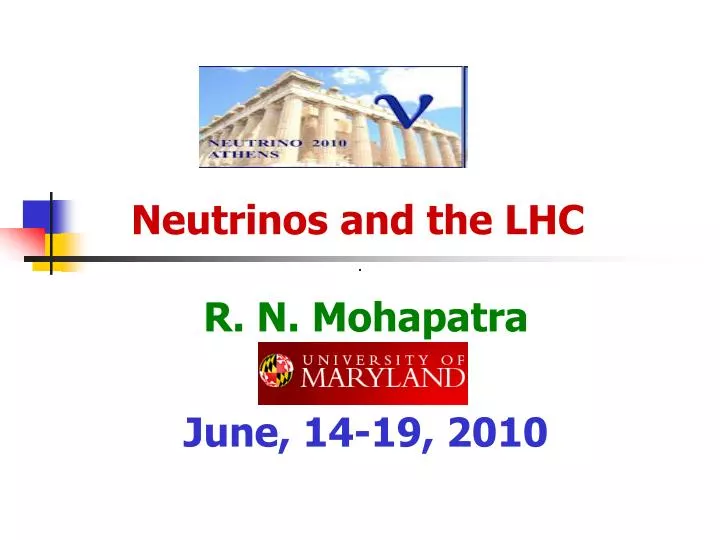 neutrinos and the lhc