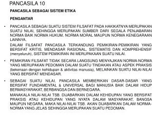 pancasila 10
