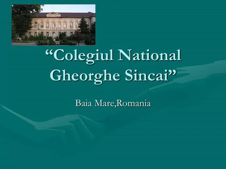 colegiul national gheorghe sincai