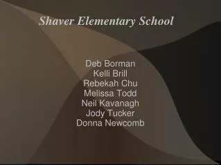Shaver Elementary School