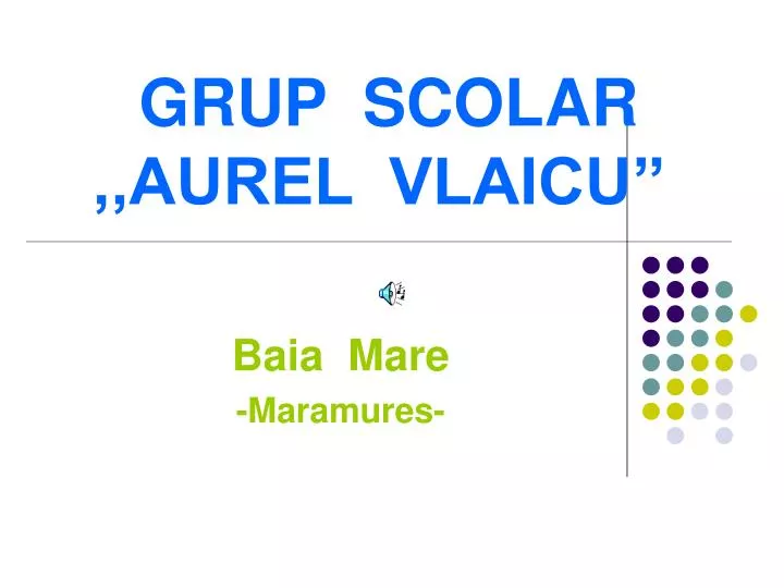 grup scolar aurel vlaicu