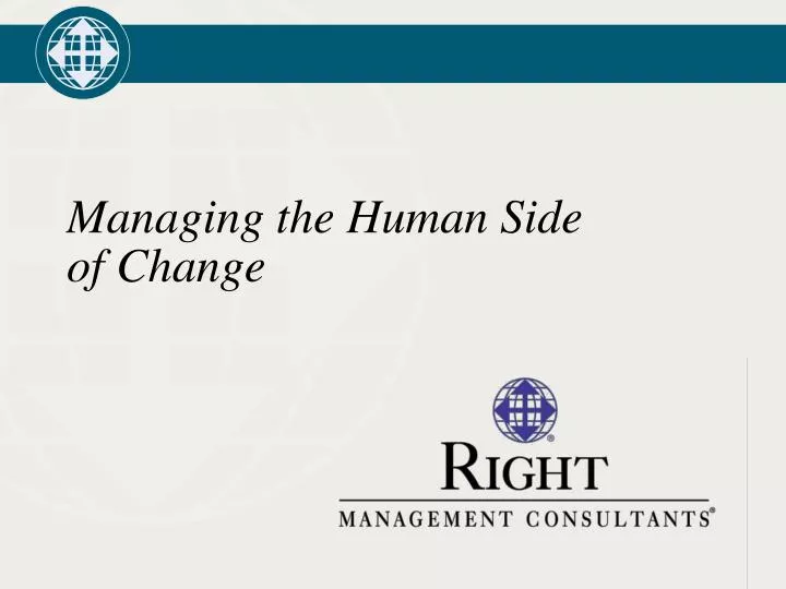 managing the human side of change