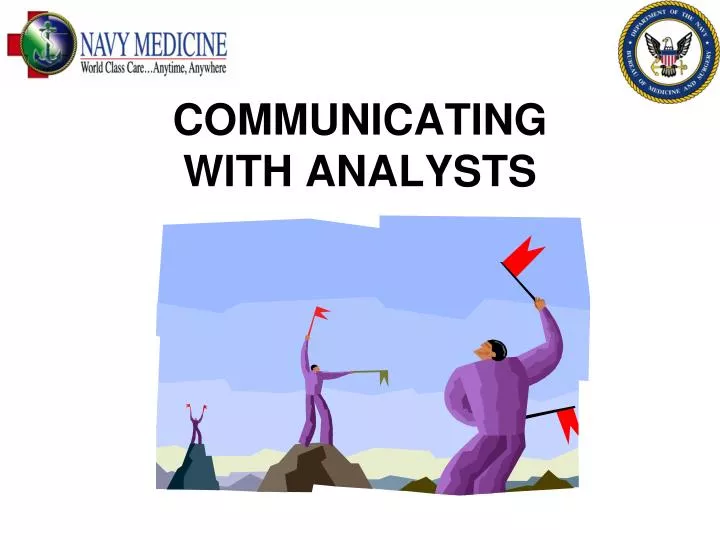 communicating with analysts