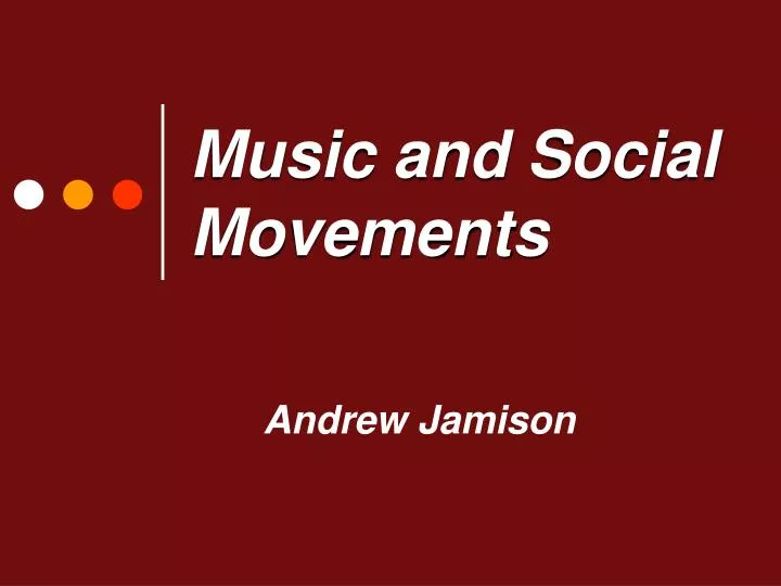music and social movements