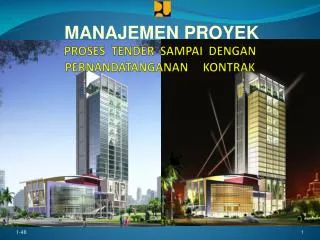 proses tender sampai dengan pernandatanganan kontrak