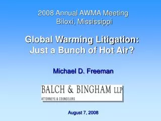 Global Warming Litigation: Just a Bunch of Hot Air?