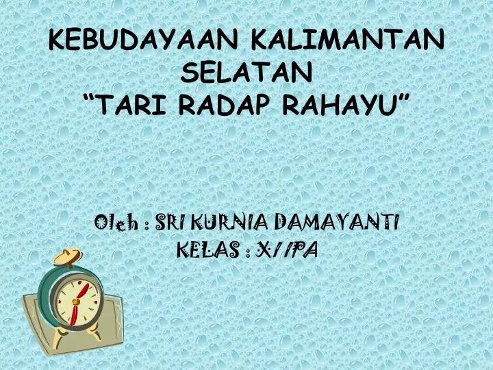 kebudayaan kalimantan selatan tari radap rahayu