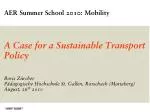 AER Summer School 2010: Mobility - slide 1