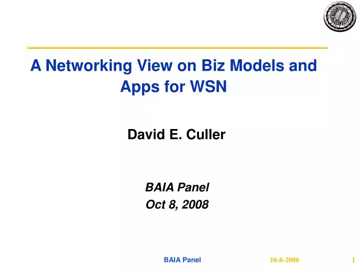 a networking view on biz models and apps for wsn