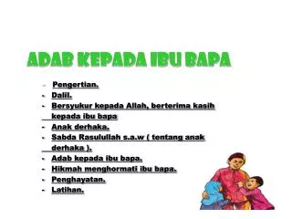 adab kepada ibu bapa