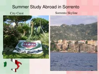 Summer Study Abroad in Sorrento