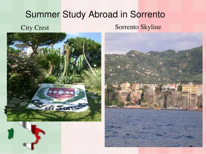 summer study abroad in sorrento