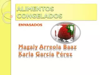 alimentos congelados