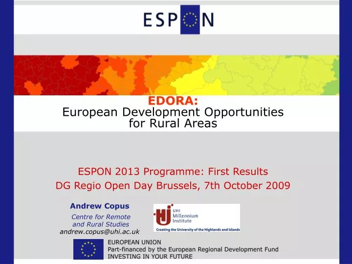 edora european development opportunities for rural areas