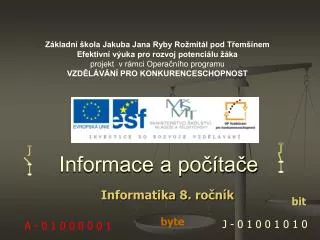 informace a po ta e