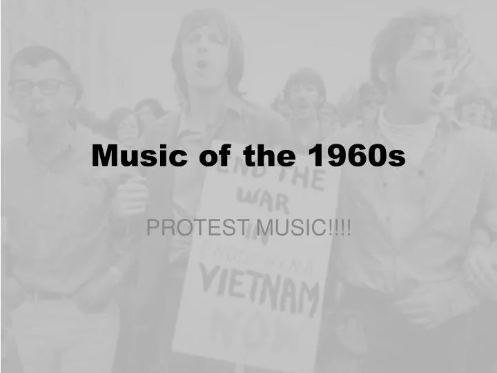 music of the 1960s