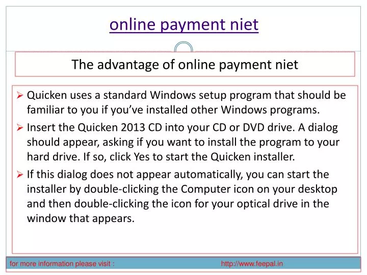online payment niet