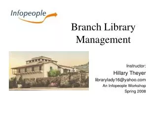 Branch Library Management