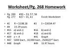 Worksheet/Pg. 268 Homework - slide 1