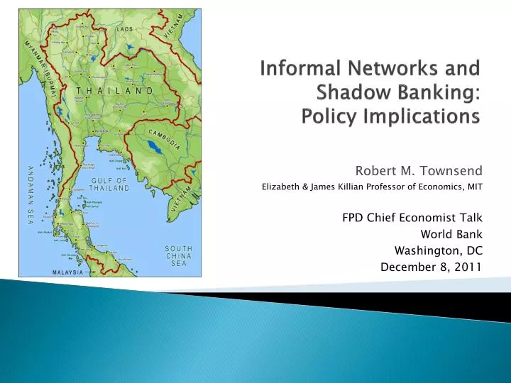 informal networks and shadow banking policy implications