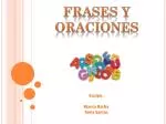 FRASES Y ORACIONES - slide 1