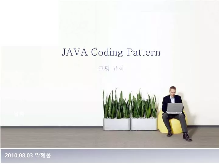 java coding pattern