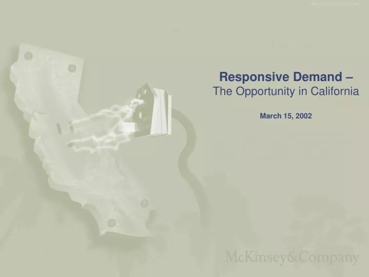 responsive demand the opportunity in california