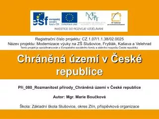 chr n n zem v esk republice