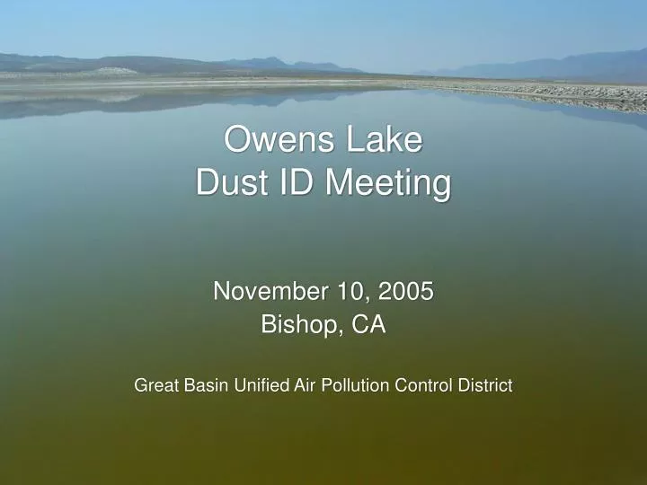 owens lake dust id meeting