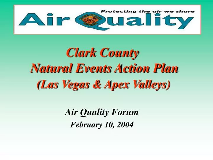 clark county natural events action plan las vegas apex valleys