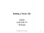 CS164 Lecture 6: Advanced Parser Techniques - slide 1