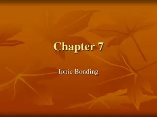 Chapter 7