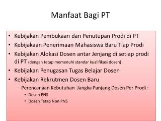 manfaat bagi pt