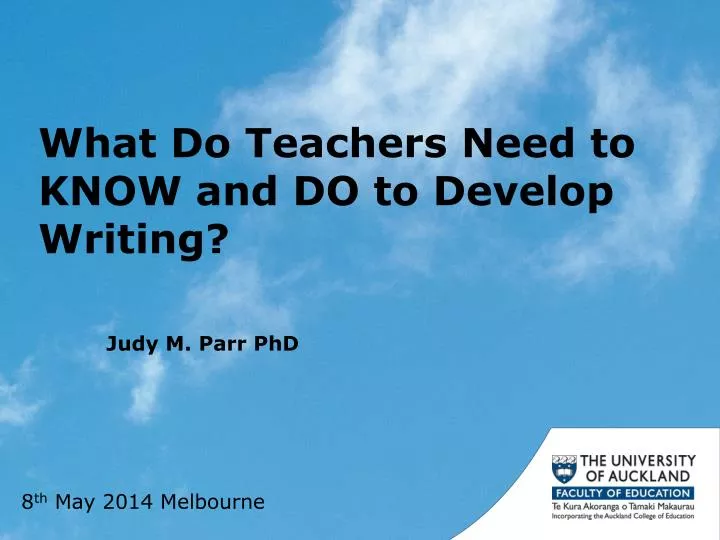 what do teachers need to know and do to develop writing