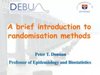 A brief introduction to randomisation methods