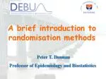 A brief introduction to randomisation methods - slide 1
