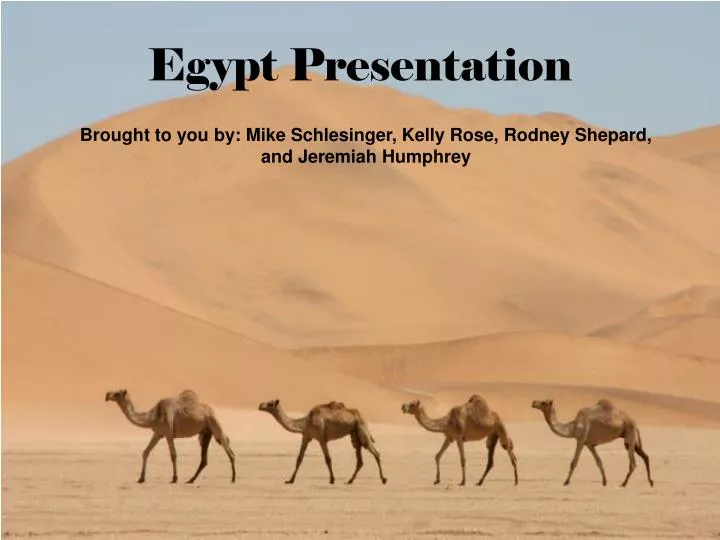 egypt presentation