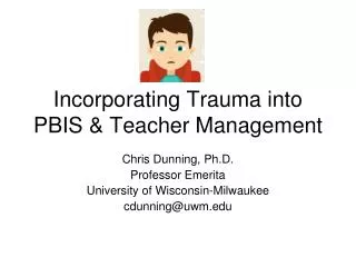 Incorporating Trauma into PBIS &amp; Teacher Management